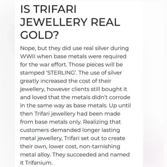 Trifari@ Gold 24” Necklace Style #8060 Flat Herringbone Chain - Picture 13 of 14